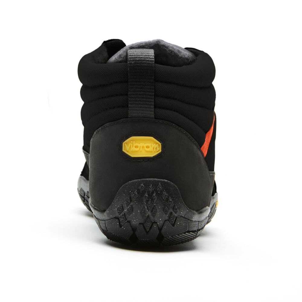 Vibram FiveFingers Herre Barfodet Sko Sort/Grå/Rød - V-Trek Insulated - 6491XBONU